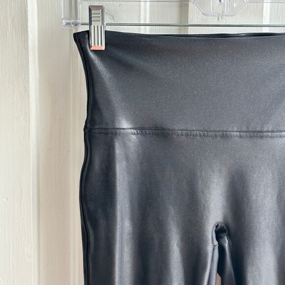 SPANX SPANXshape Faux Leather Leggings Black - Picture 4 of 9